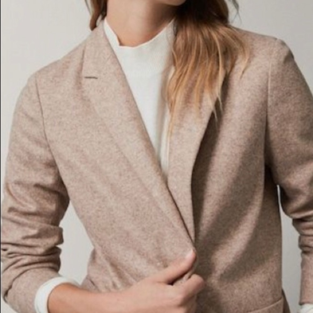 Massimo Dutti heather wool blazer size 6